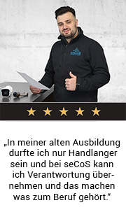 Mitarbeiter Feedback seCoS Sicherheitssysteme